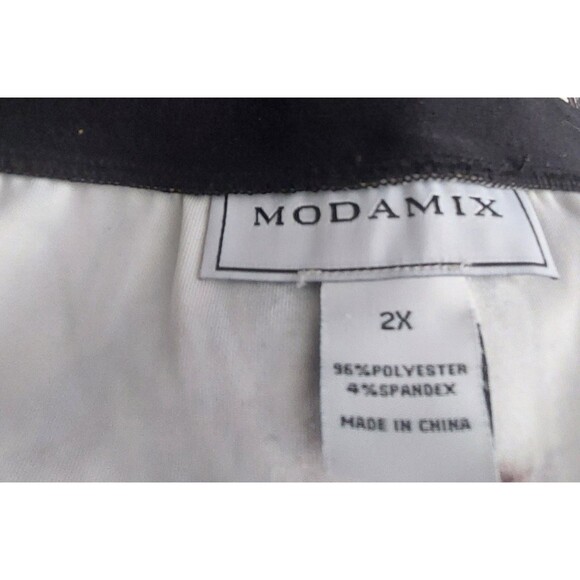 Modamix Skirts Women's Plus 2X Paisley, Elastic Waist, 40 Inch Waist, 20.5 Inch - Picture 2 of 6